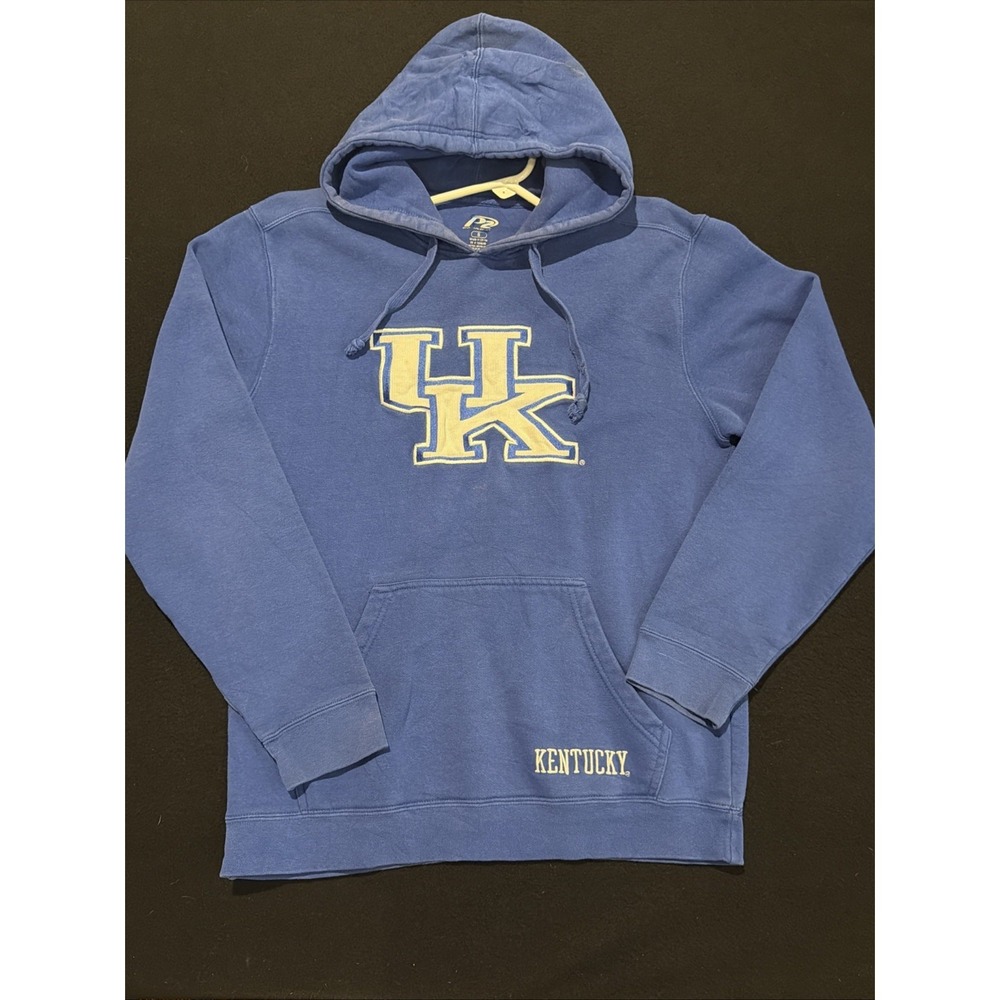 UK Kentucky Wildcats Embroidered Blue Hoodie Mens Small P2 Pullover H4753